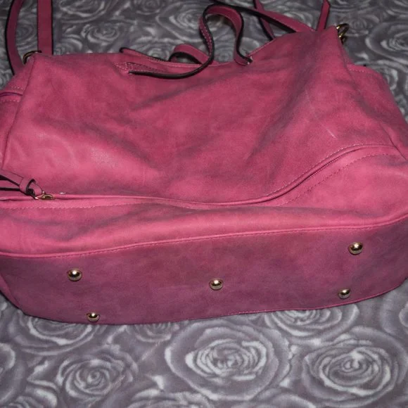 Pink Faux Leather Purse - Picture 5 of 14